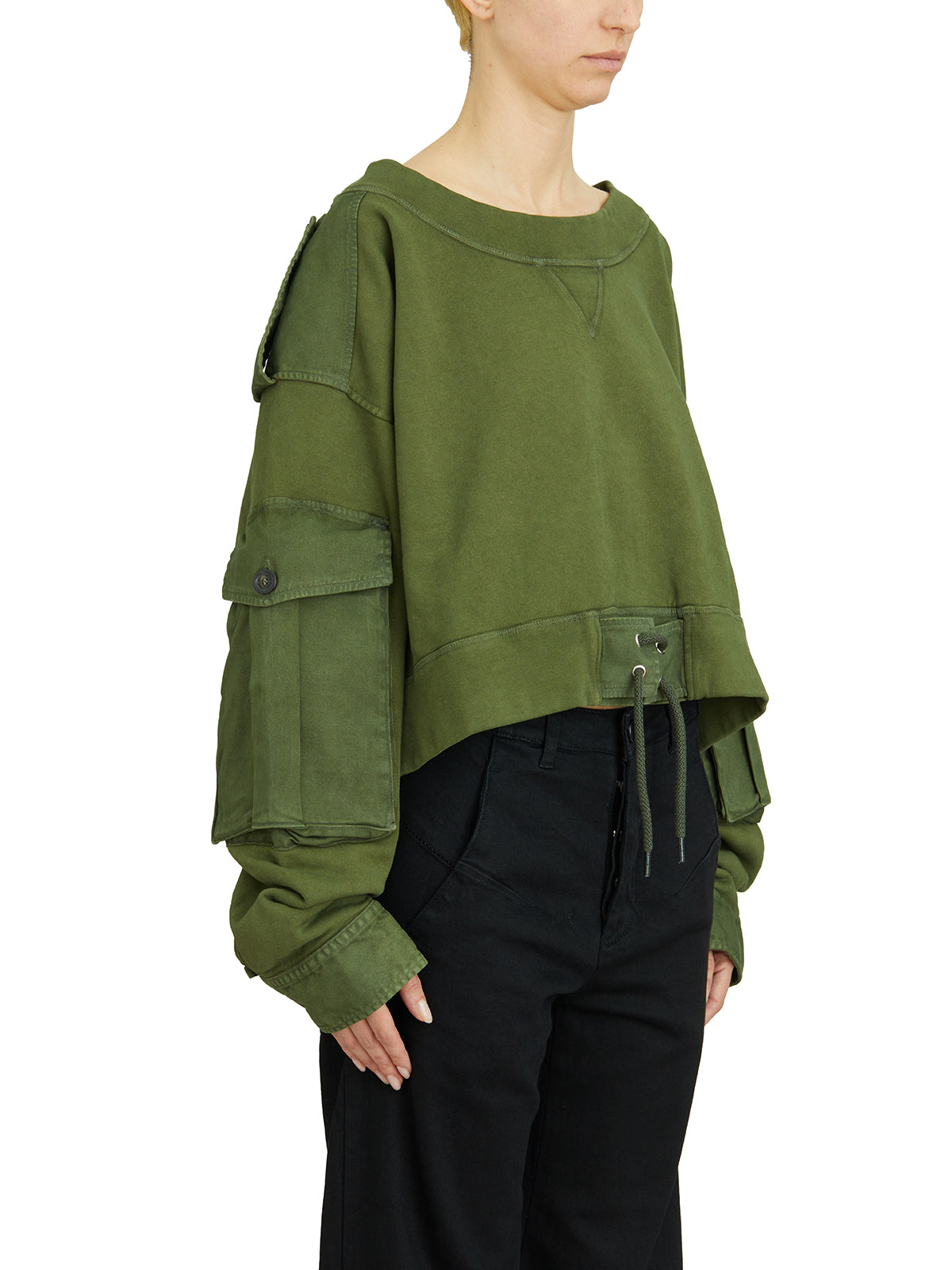 DSQUARED2 Multi-Pocket Crewneck Sweatshirt - Size 40