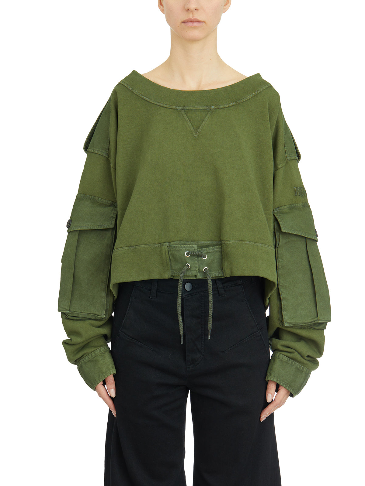 DSQUARED2 Multi-Pocket Crewneck Sweatshirt - Size 40