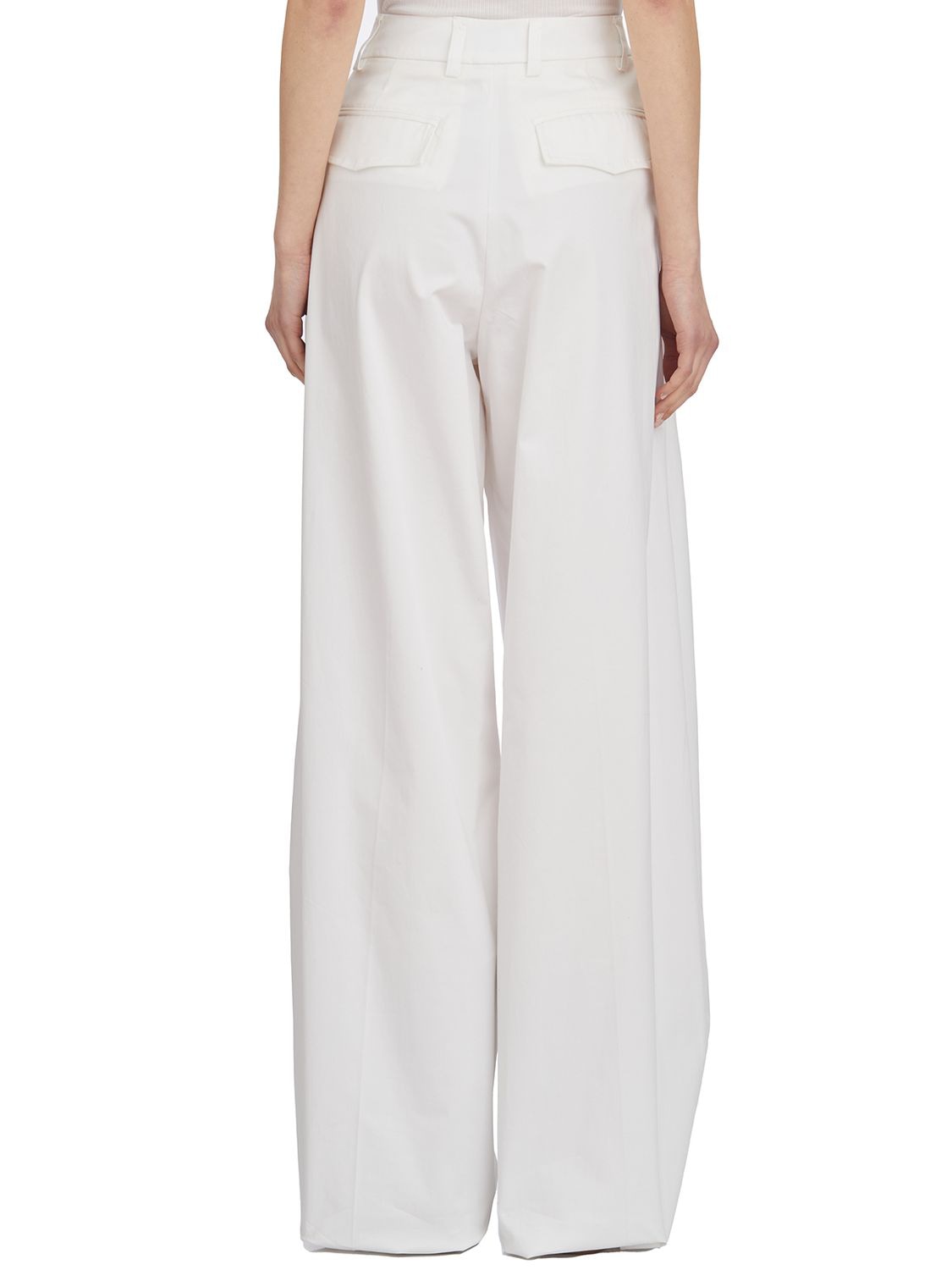 THE LATEST Wide-Leg Poplin Trousers for Women - Size 40