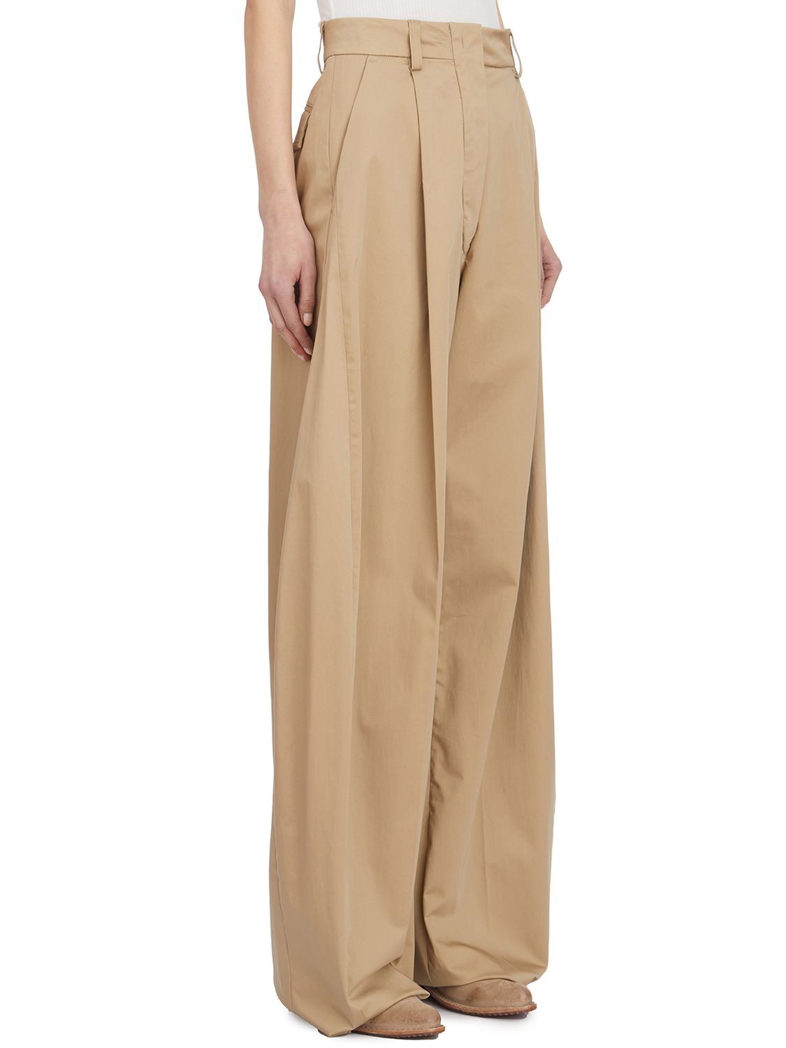 THE LATEST Chic Wide-Leg Poplin Pants - Size 40