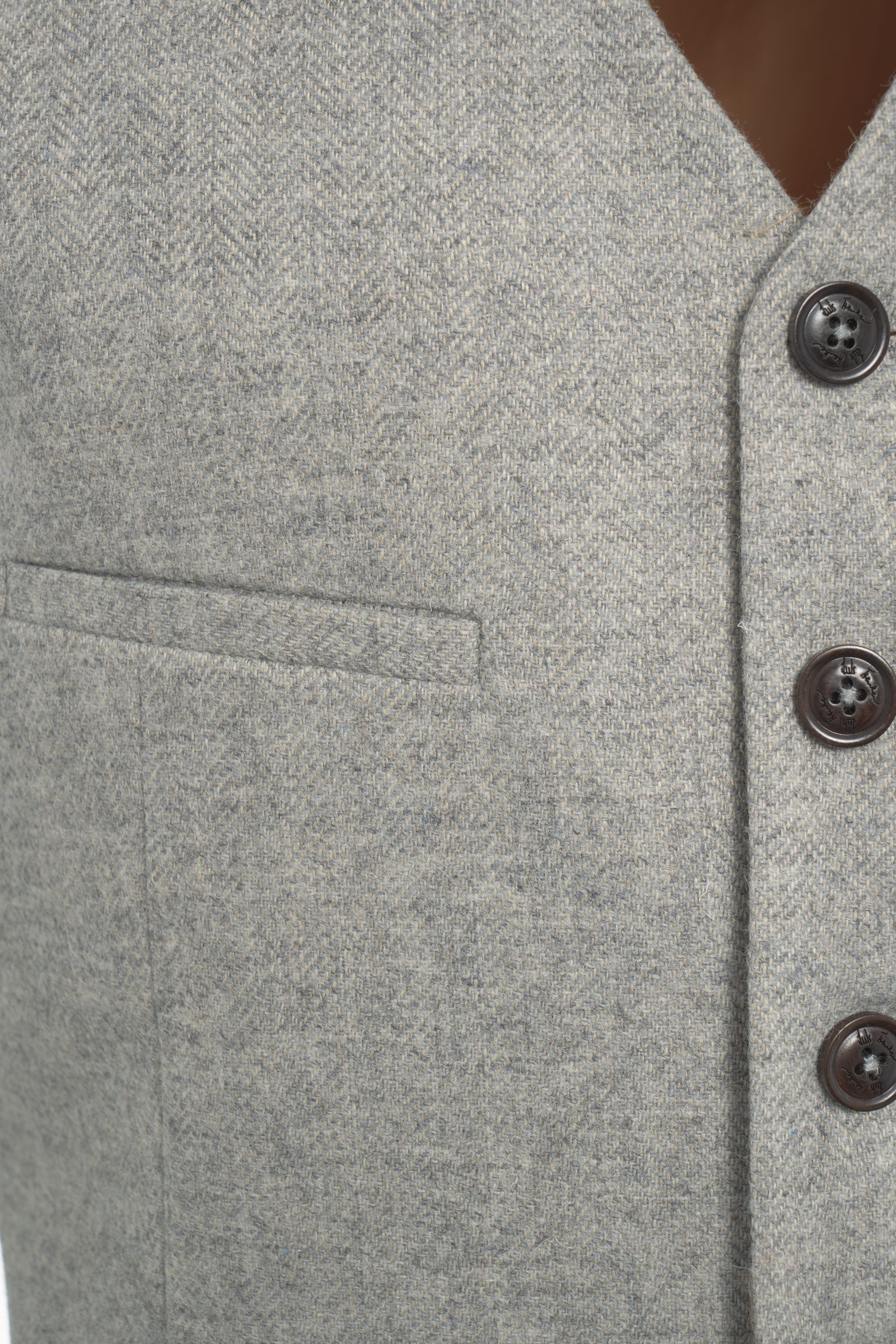 LUIS TRENKER Classic Herringbone Waistcoat for Men