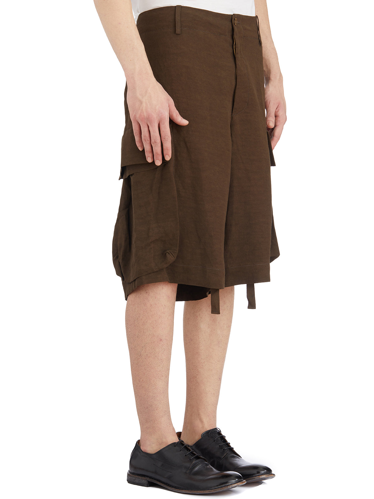 UMA WANG Men's Cargo Bermuda Shorts - Size M
