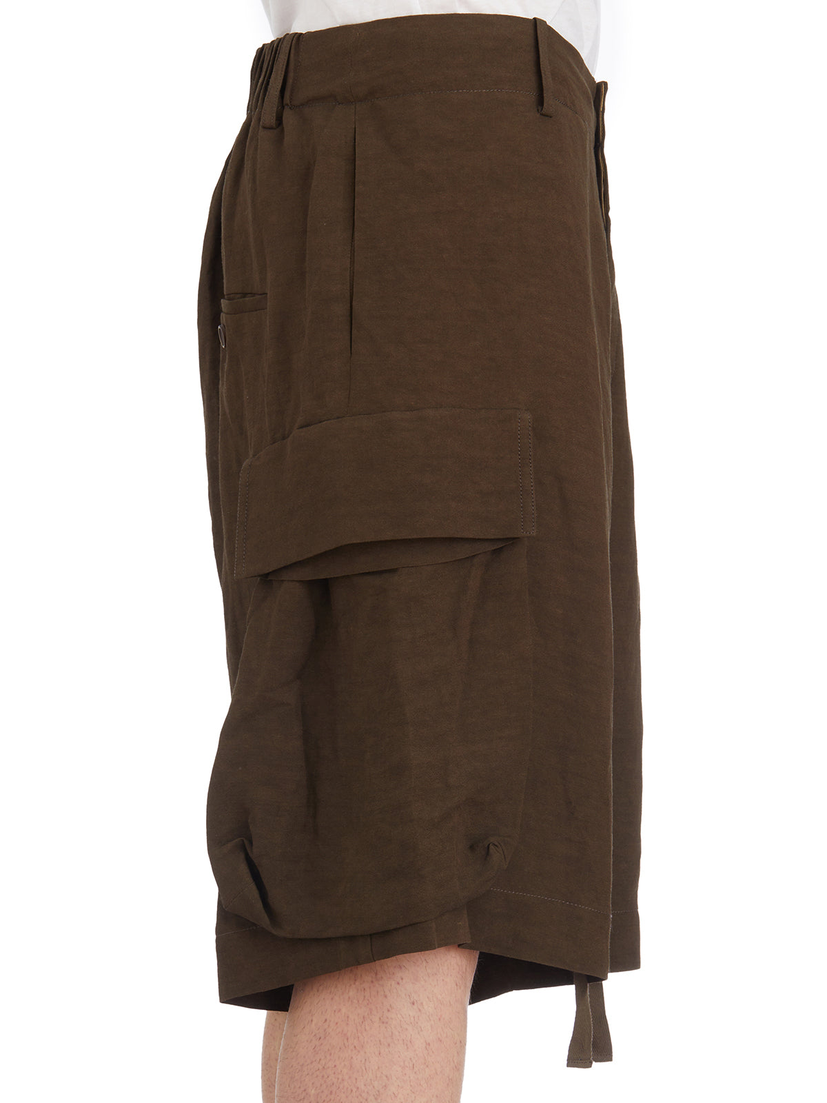 UMA WANG Men's Cargo Bermuda Shorts - Size M