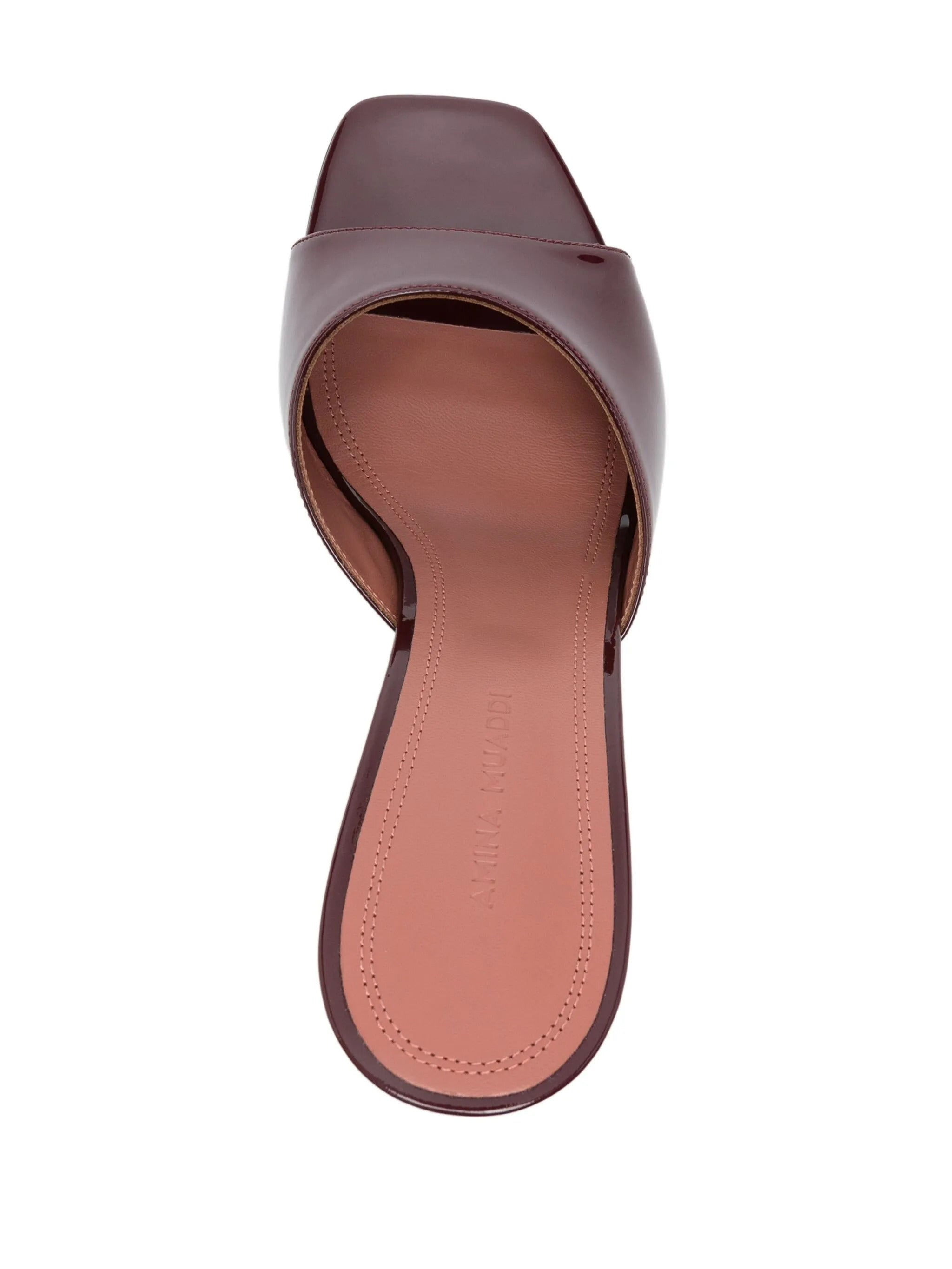 AMINA MUADDI Lupita Square Open Toe Slipper 70mm