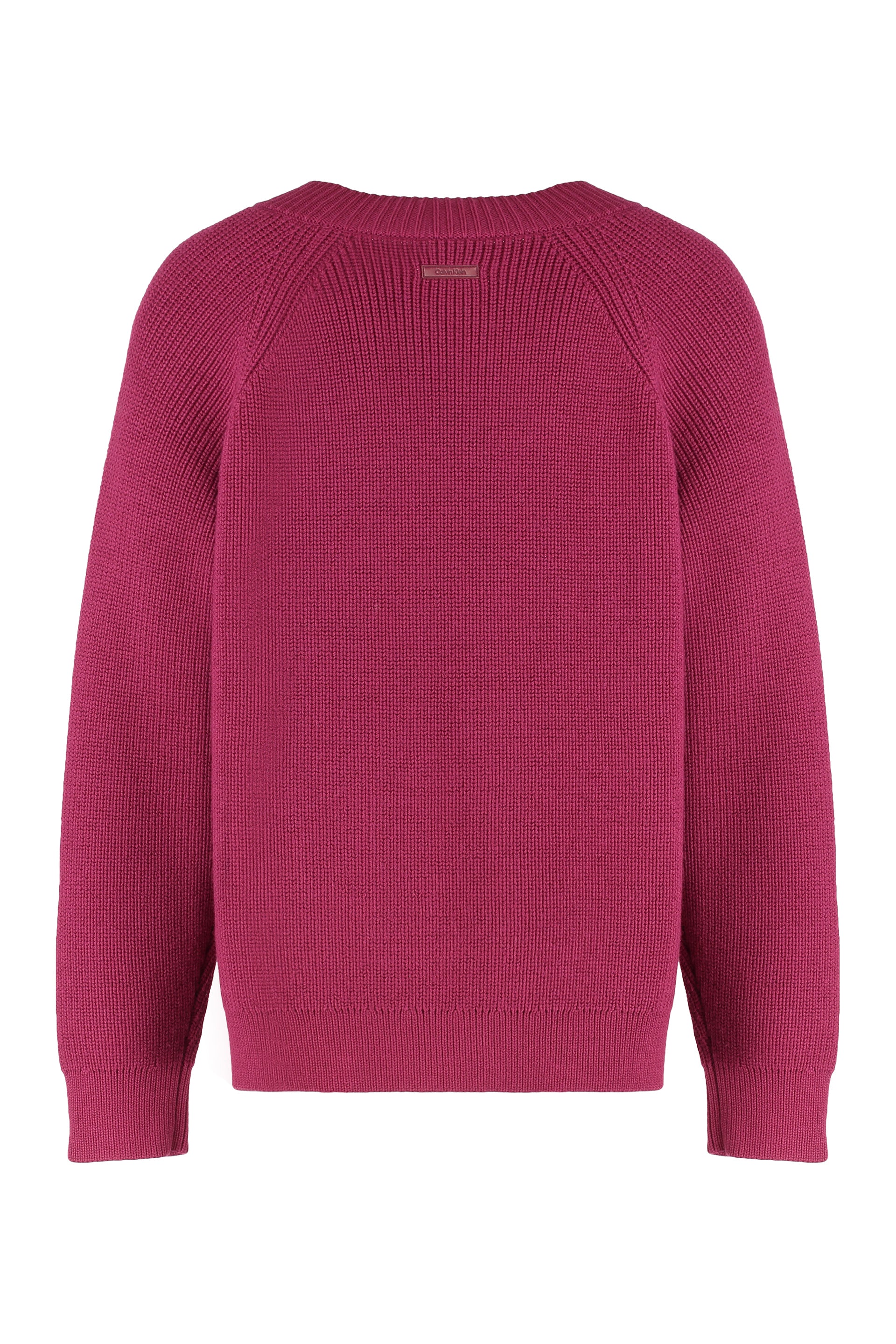 CALVIN KLEIN Men's V-Neck Mini Sweater in Mixed Wool