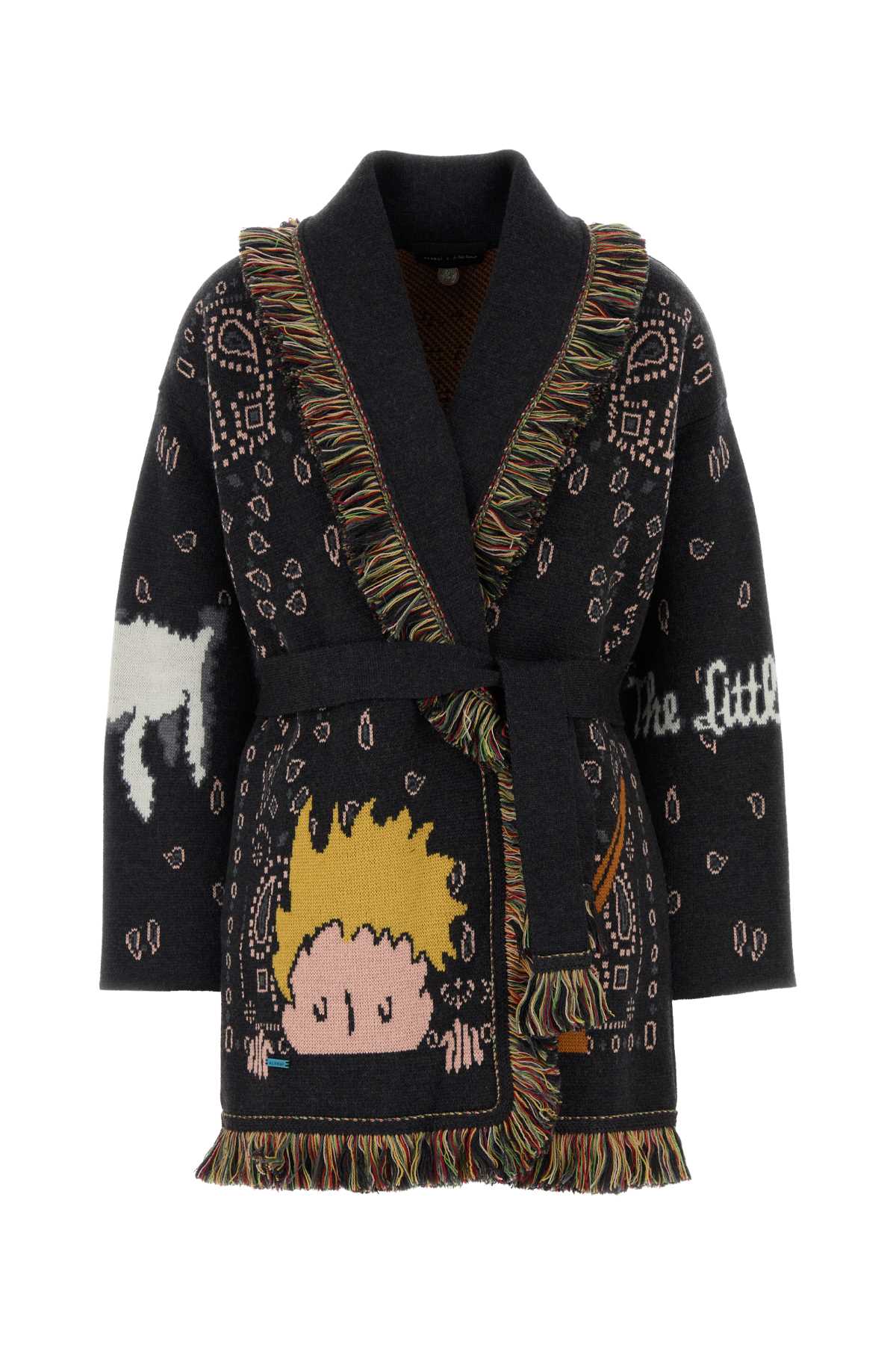 ALANUI The Little Prince Embroidered Wool Cardigan