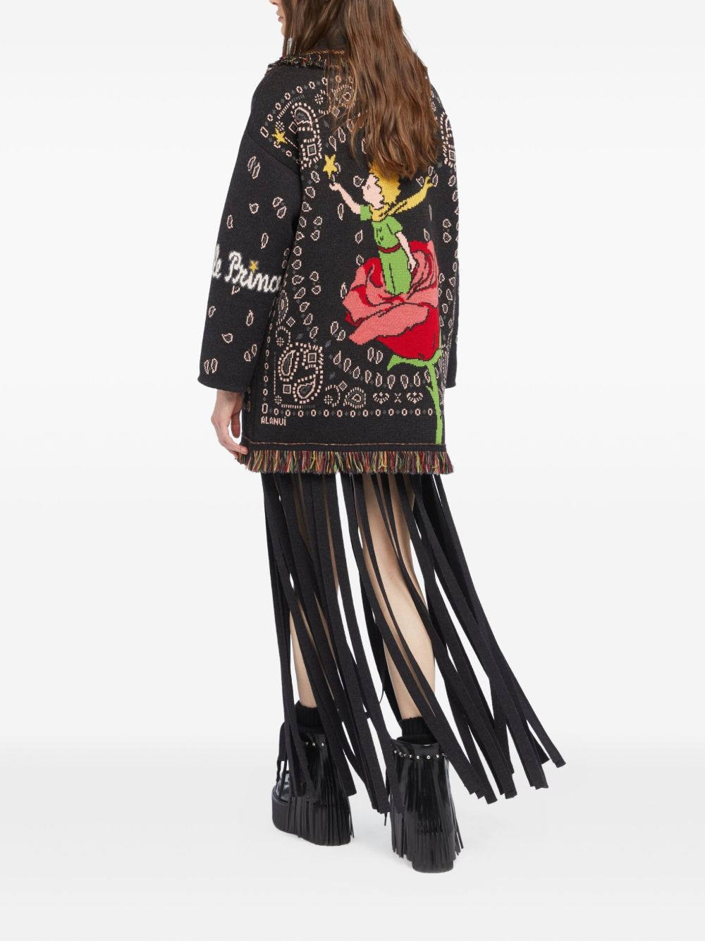 ALANUI The Little Prince Jacquard Knit Cardigan