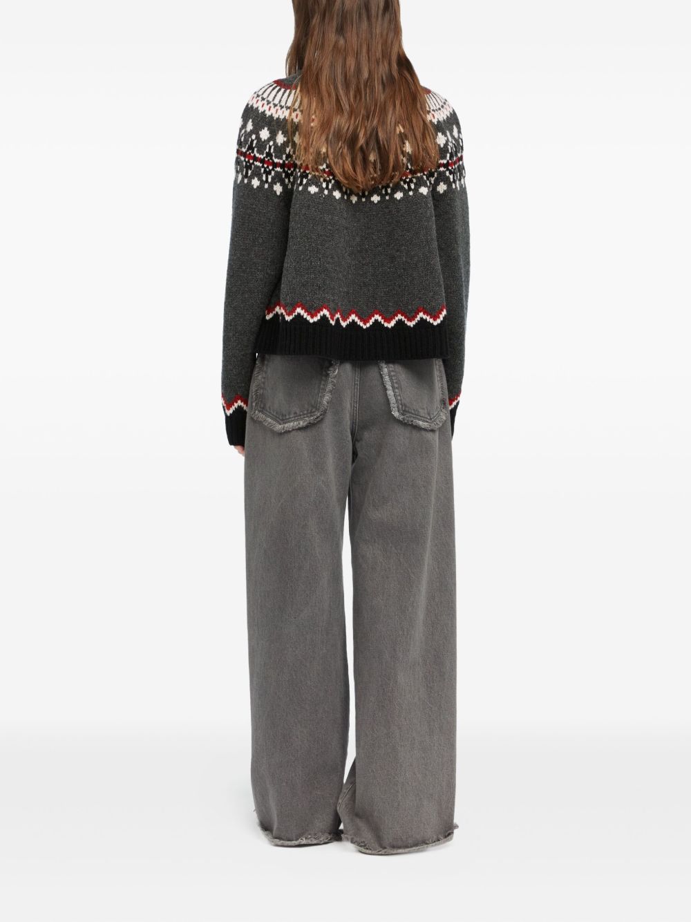 ALANUI Cozy Winter Fairisle Wool Crewneck Jumper