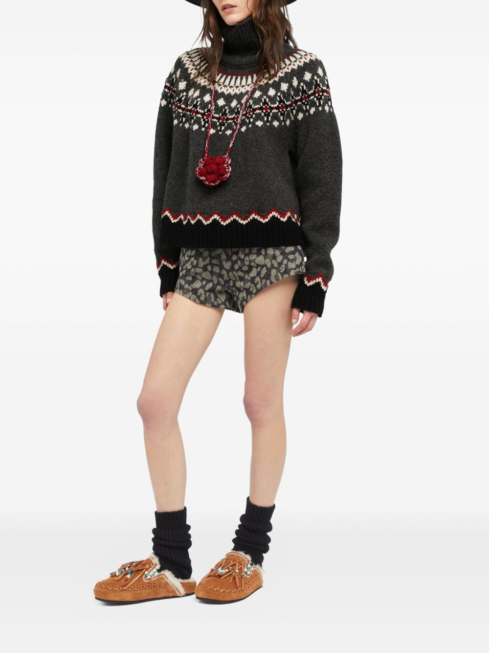 ALANUI Fair Isle Patterned Turtleneck Jumper