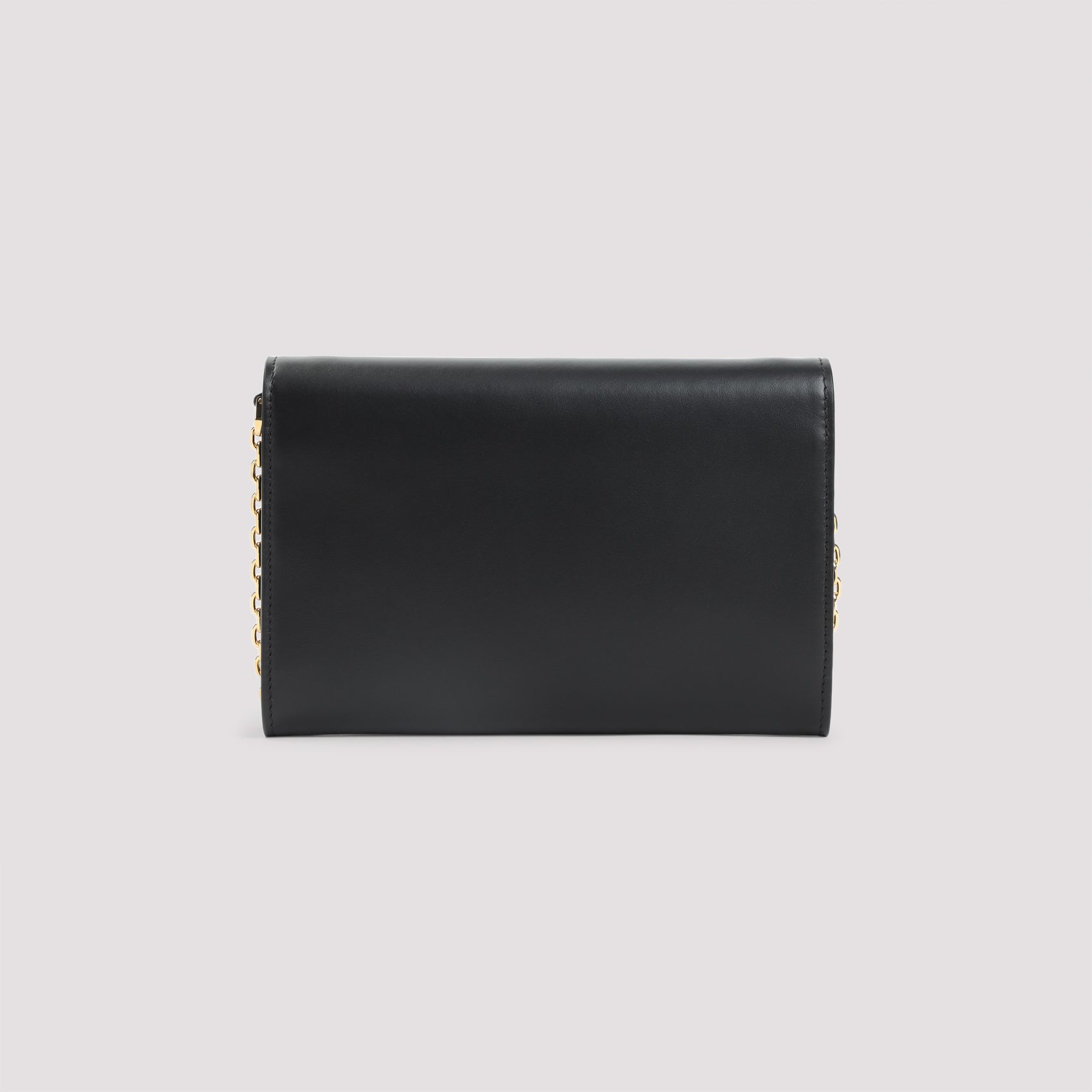 LANVIN Mini Leather Chain Wallet - 20CM x 14CM x 2CM