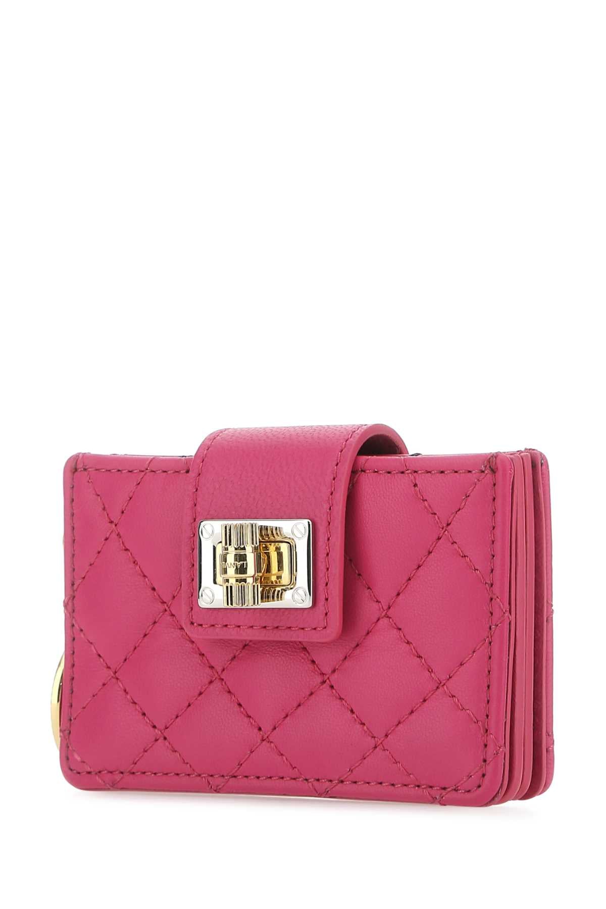 LANVIN Mini Leather Card Holder for Women