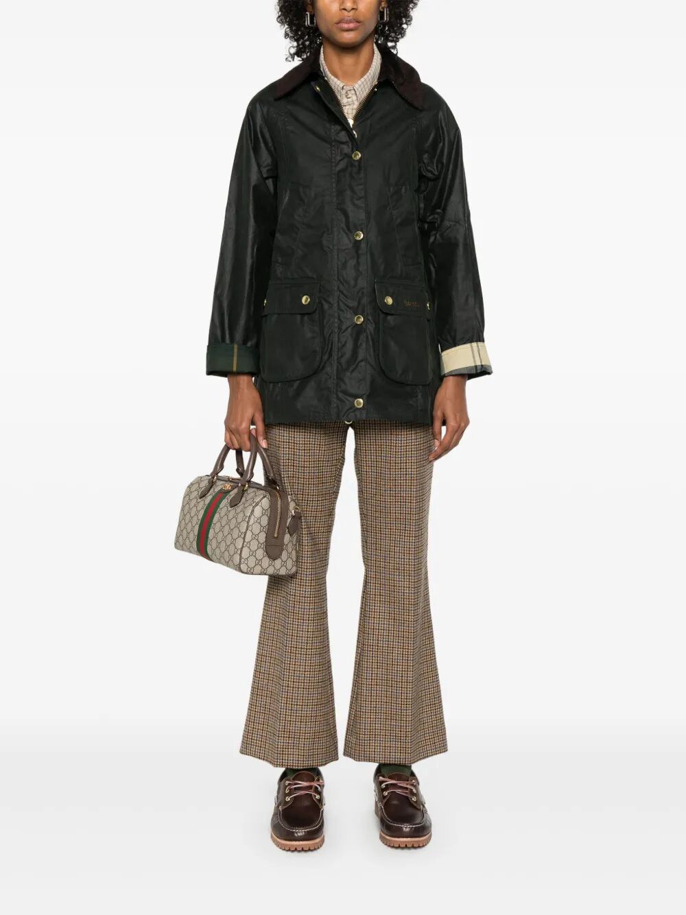 BARBOUR Women's Modern Beadnell Waxed Jacket - Maxi Collar