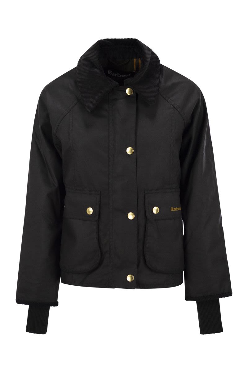 BARBOUR Women's Mini Cropped Waxed Jacket