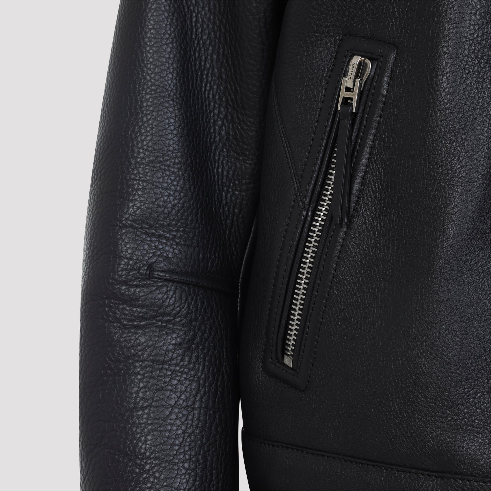 TOM FORD 100% Leather Biker Jacket for Men