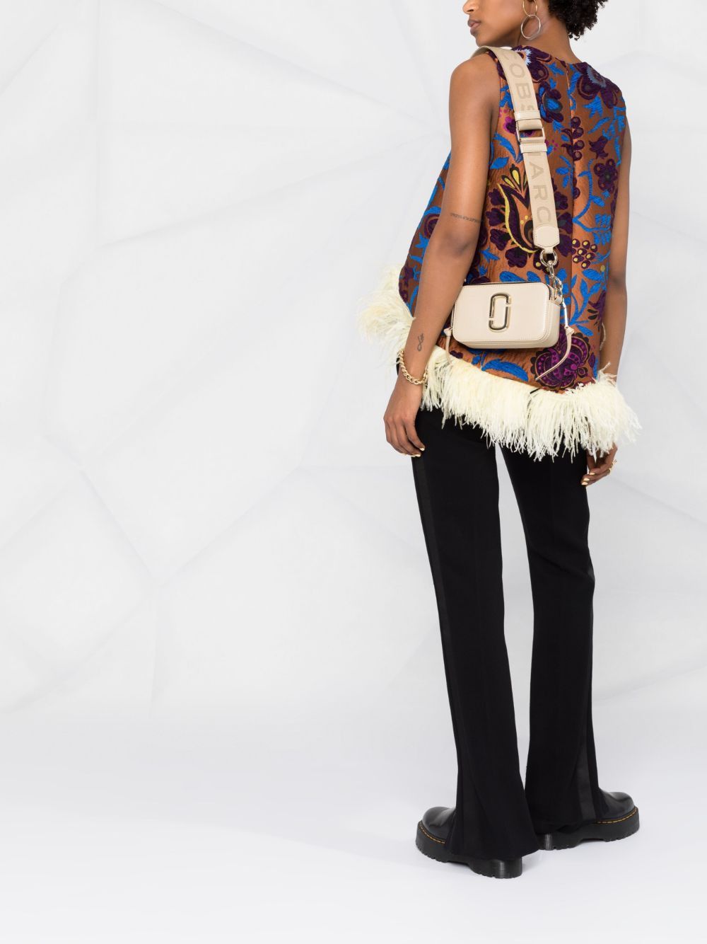 MARC JACOBS Leather Handbag with Logo - Mini Design