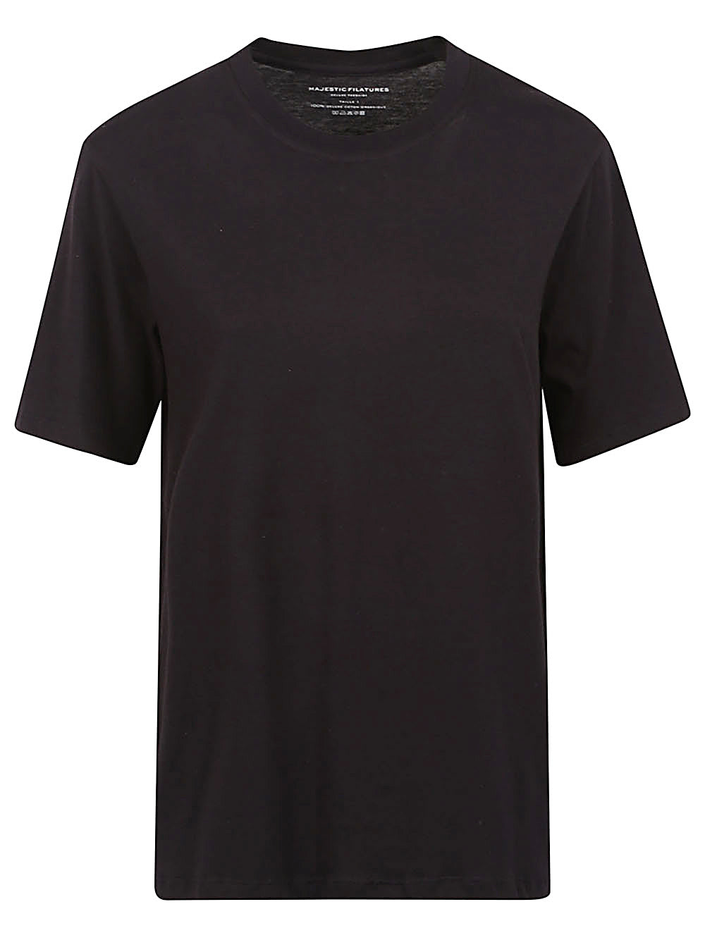 MAJESTIC Cotton Crewneck Top