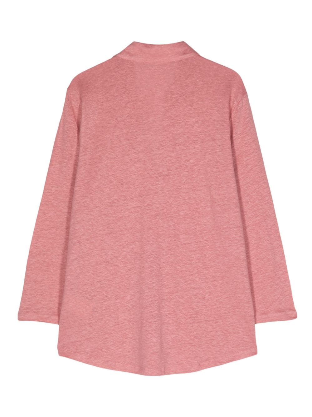 MAJESTIC 3/4 Sleeve Linen Blend Shirt