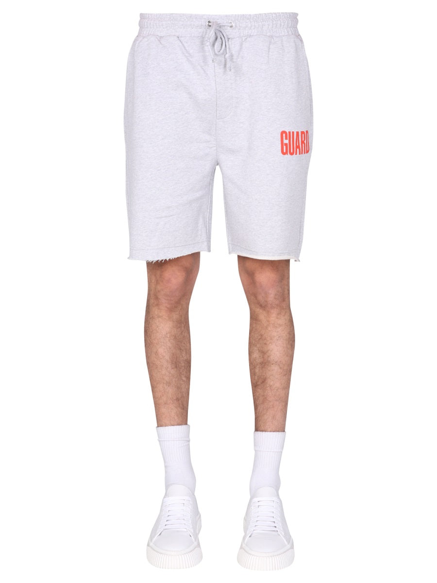 HELMUT LANG Men's Fleece Bermuda Shorts