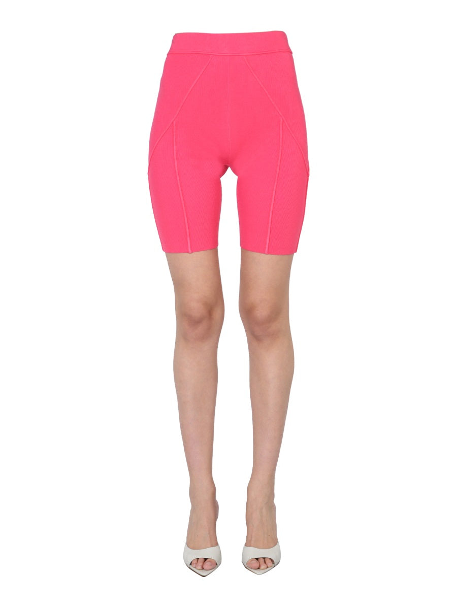 HELMUT LANG High Waist Cyclist Bermuda Shorts