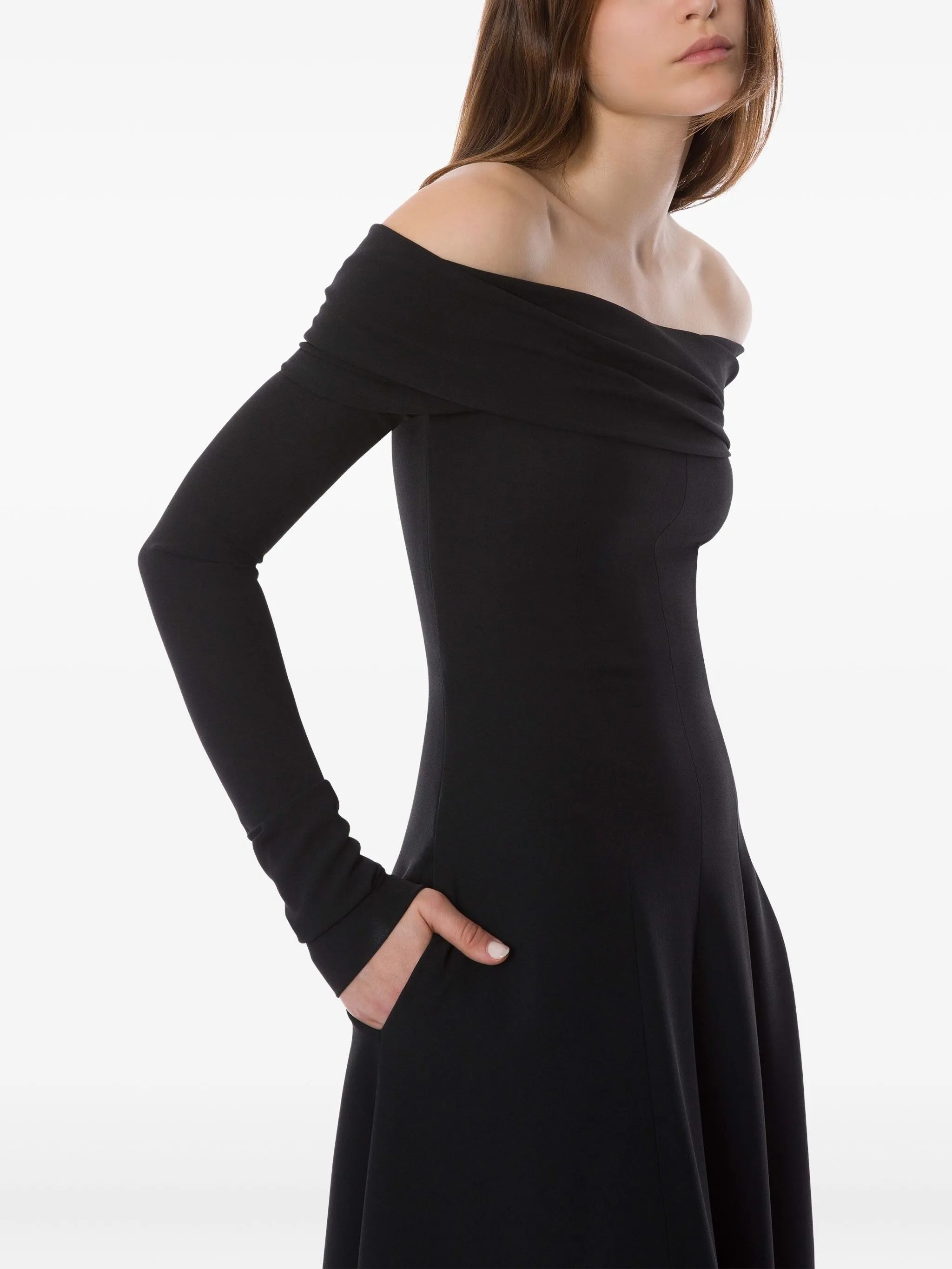 ALBERTA FERRETI Elegant Viscose Midi Dress for Women - FW25 Collection