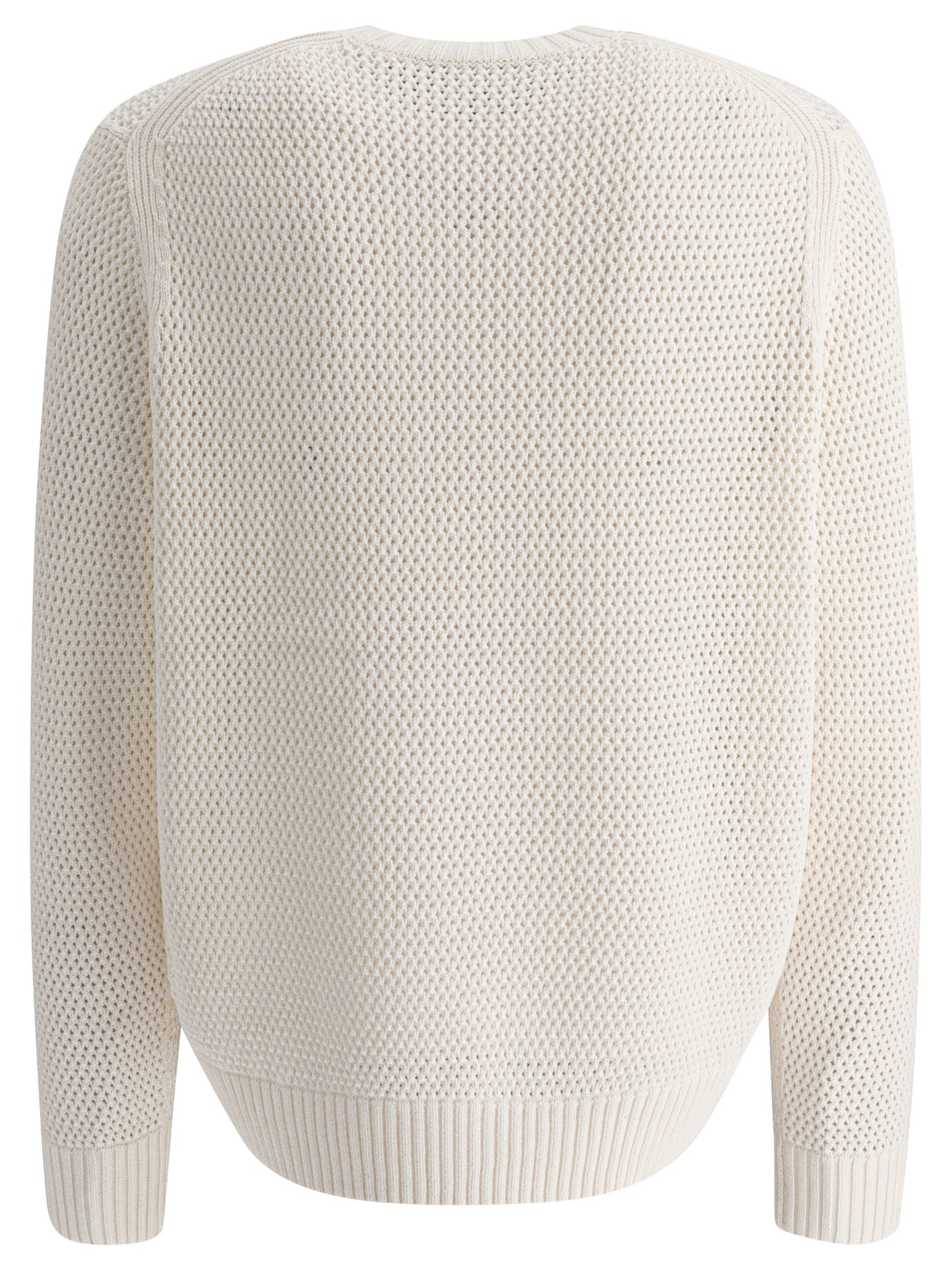 VINCE Perforated Crew Neck Sweater