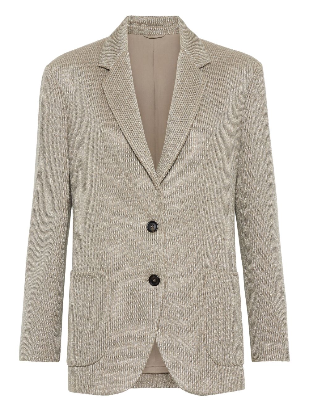 BRUNELLO CUCINELLI Single-Breasted Cotton Jacket for Women