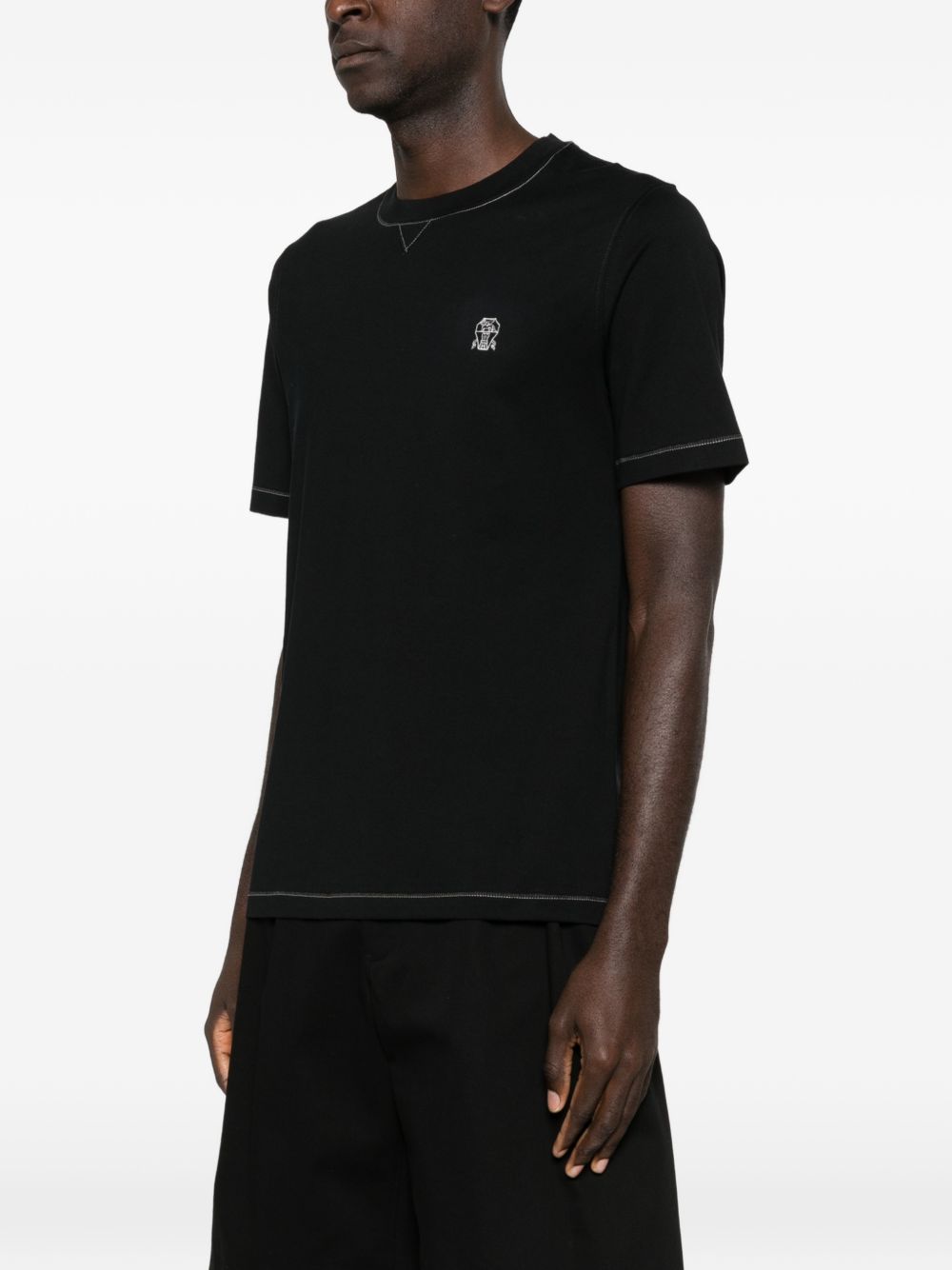 BRUNELLO CUCINELLI Logo Cotton T-Shirt for Men