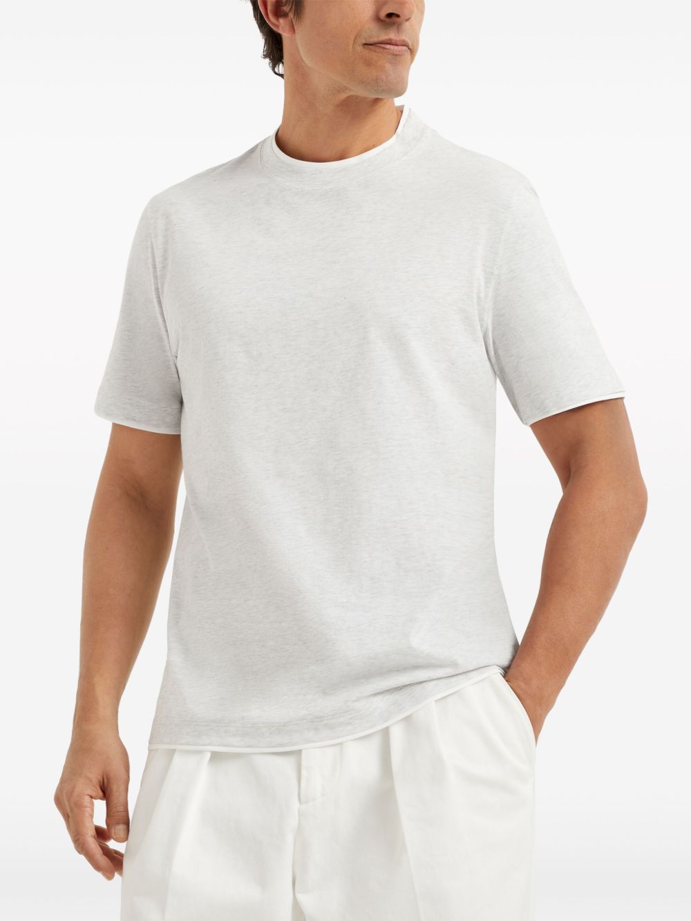 BRUNELLO CUCINELLI Men's Premium Cotton T-Shirt
