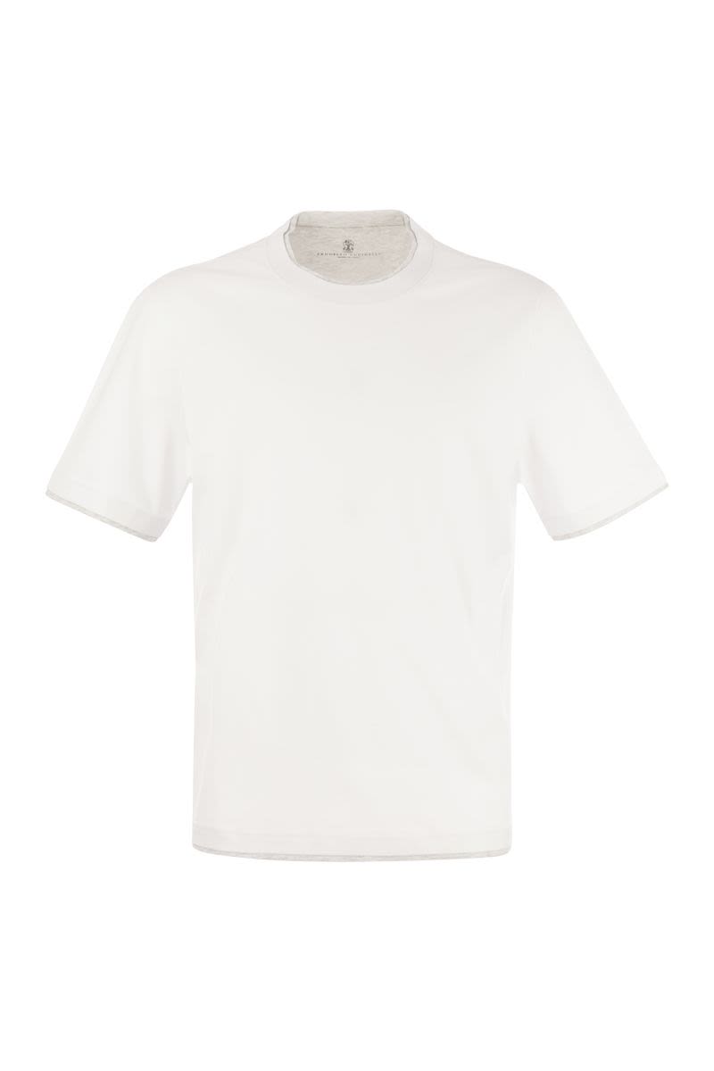 BRUNELLO CUCINELLI Slim Fit Crew-Neck T-Shirt in Lightweight Cotton