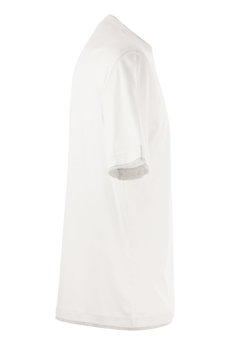 BRUNELLO CUCINELLI Slim Fit Crew-Neck T-Shirt in Lightweight Cotton