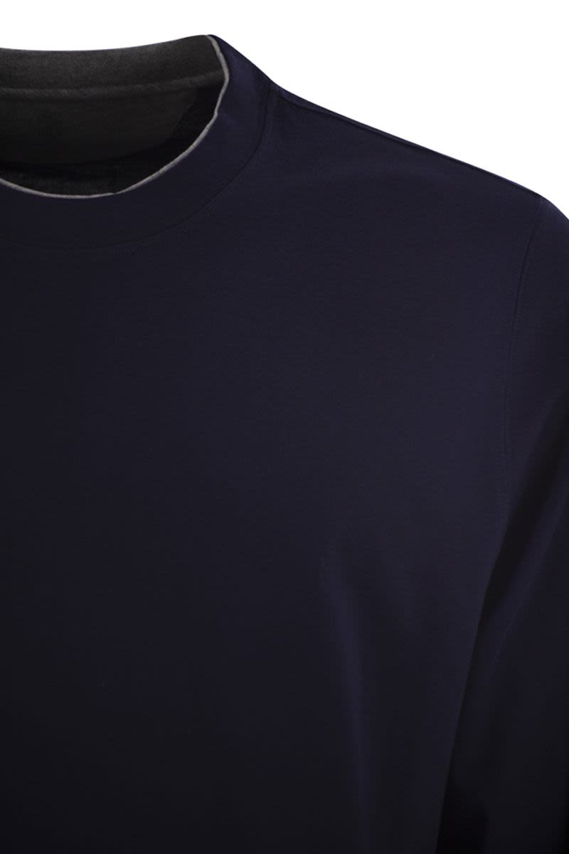 BRUNELLO CUCINELLI Long-Sleeved Crew-Neck Cotton T-Shirt