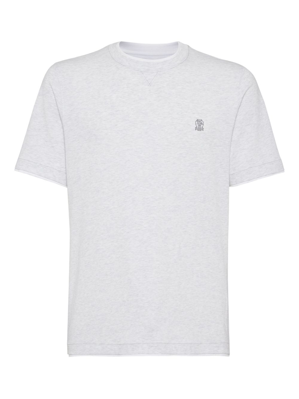 BRUNELLO CUCINELLI Logo Cotton T-Shirt for Men - Crew Neck, Short Sleeves