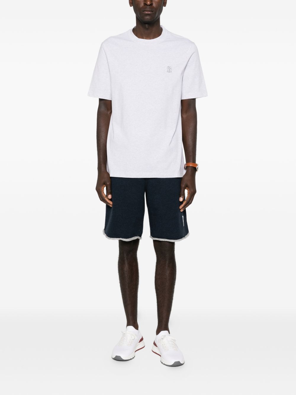 BRUNELLO CUCINELLI Classic Logo Cotton T-Shirt for Men - SS26