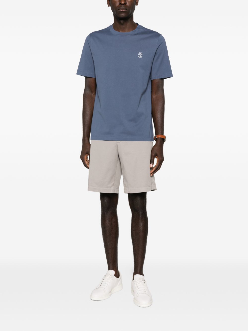 BRUNELLO CUCINELLI Logo Cotton T-Shirt for Men - SS26 Collection