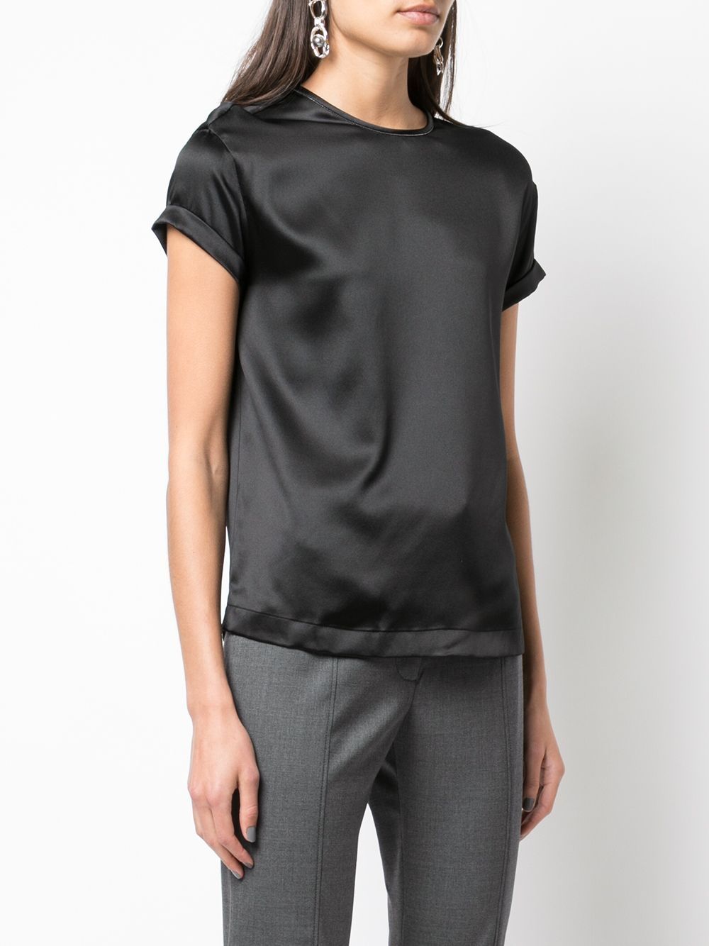 BRUNELLO CUCINELLI Silk Relaxed Fit T-Shirt
