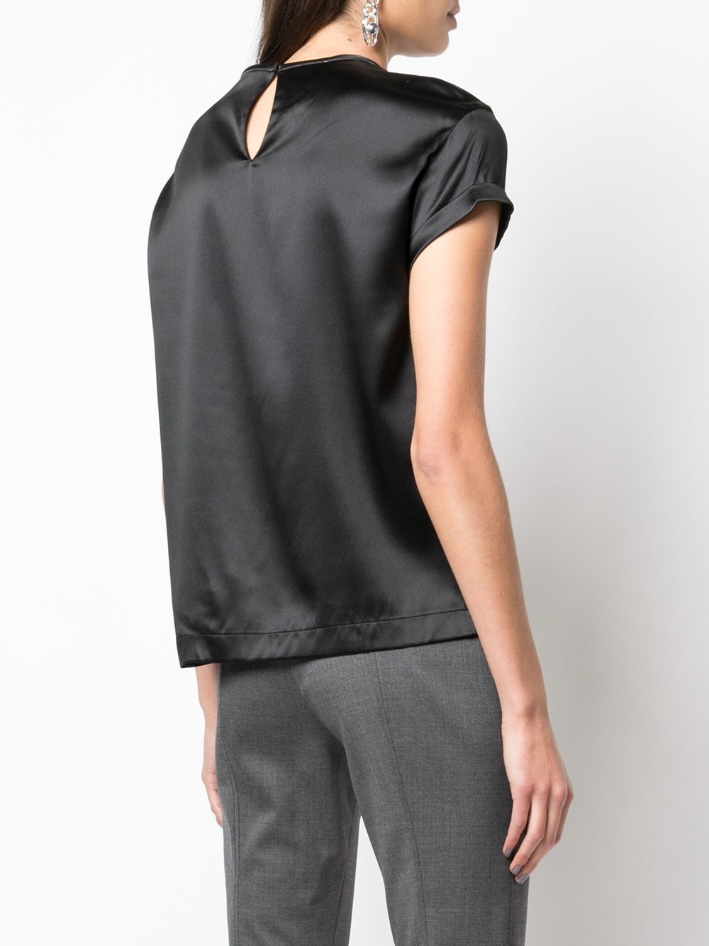 BRUNELLO CUCINELLI Silk Relaxed Fit T-Shirt