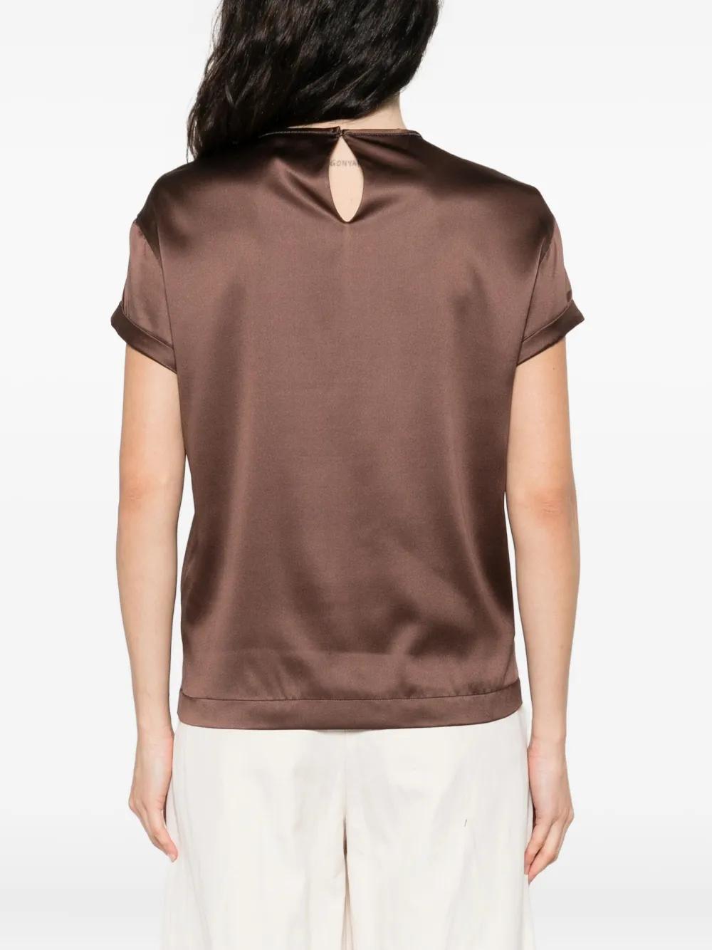 BRUNELLO CUCINELLI Crystal-Embellished Blouse for Women - FW25