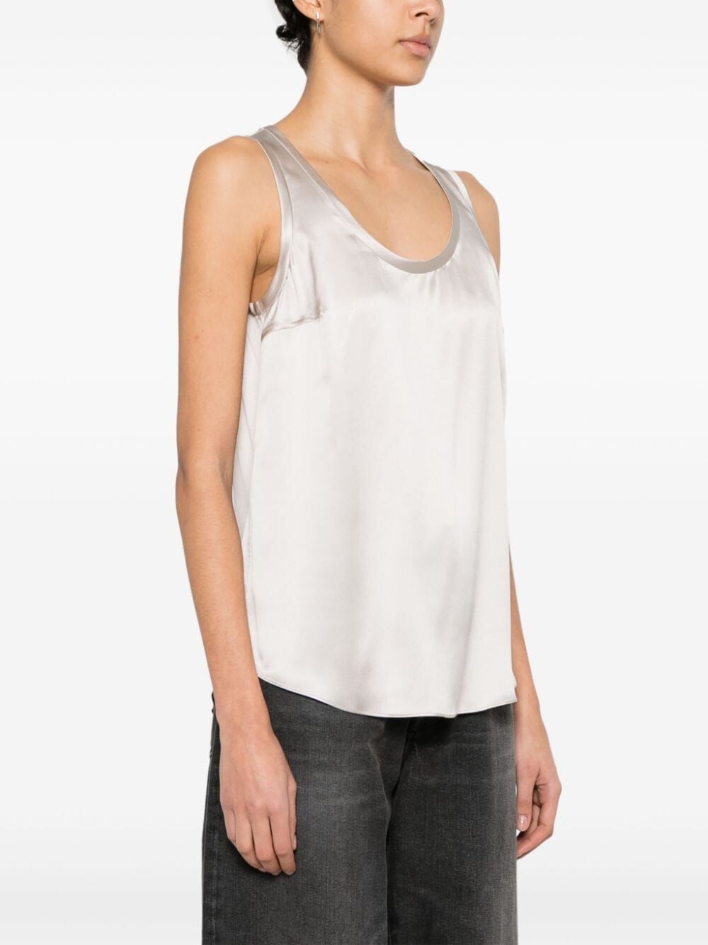 BRUNELLO CUCINELLI Sleeveless Silk Blouse for Women - Fall 2024 Collection