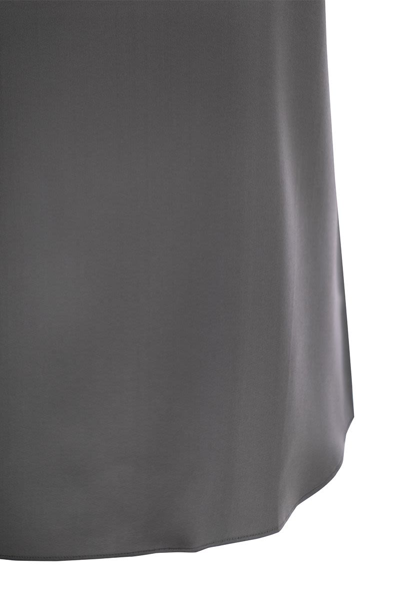 BRUNELLO CUCINELLI Reversible Stretch Silk Satin Top