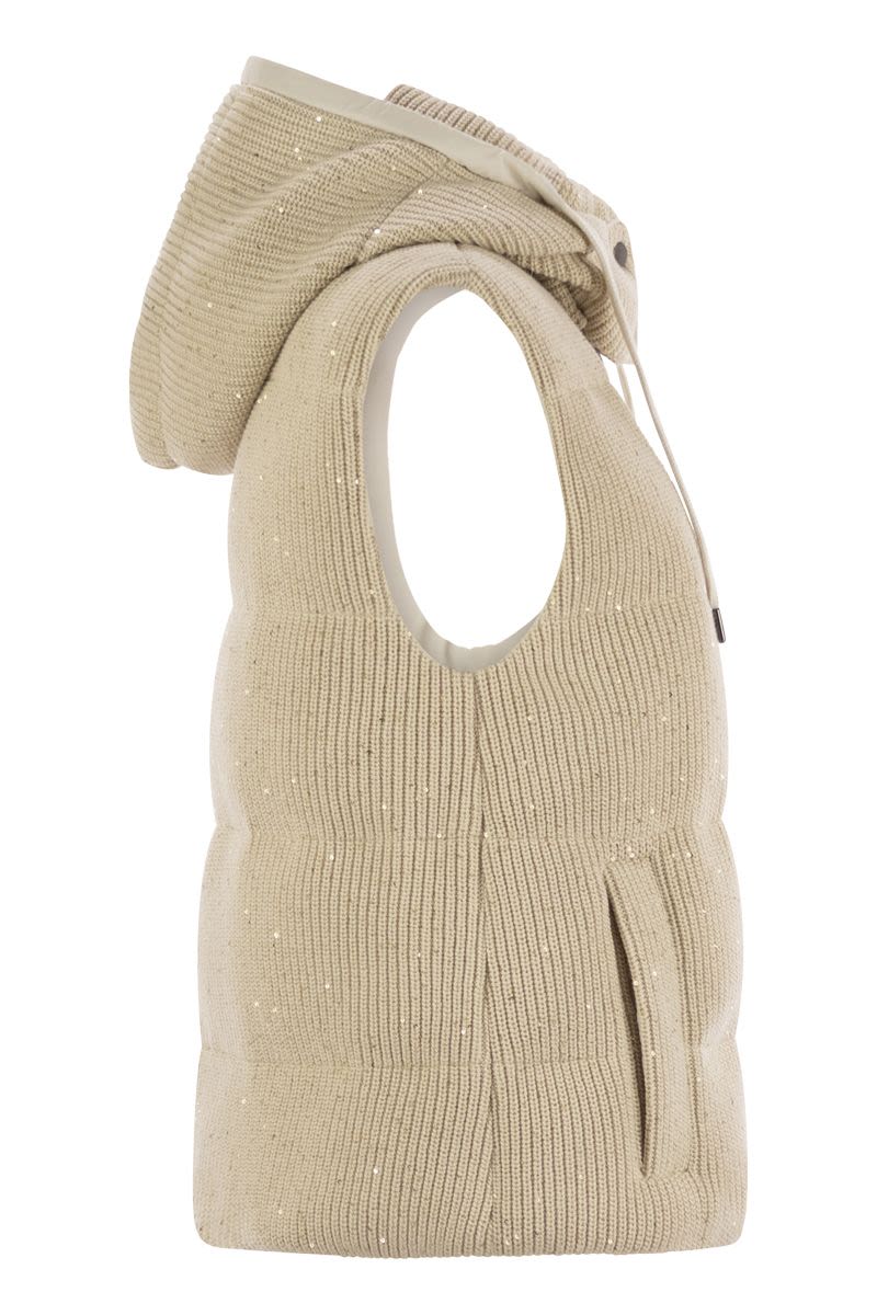 BRUNELLO CUCINELLI Women's Down Hooded Waistcoat