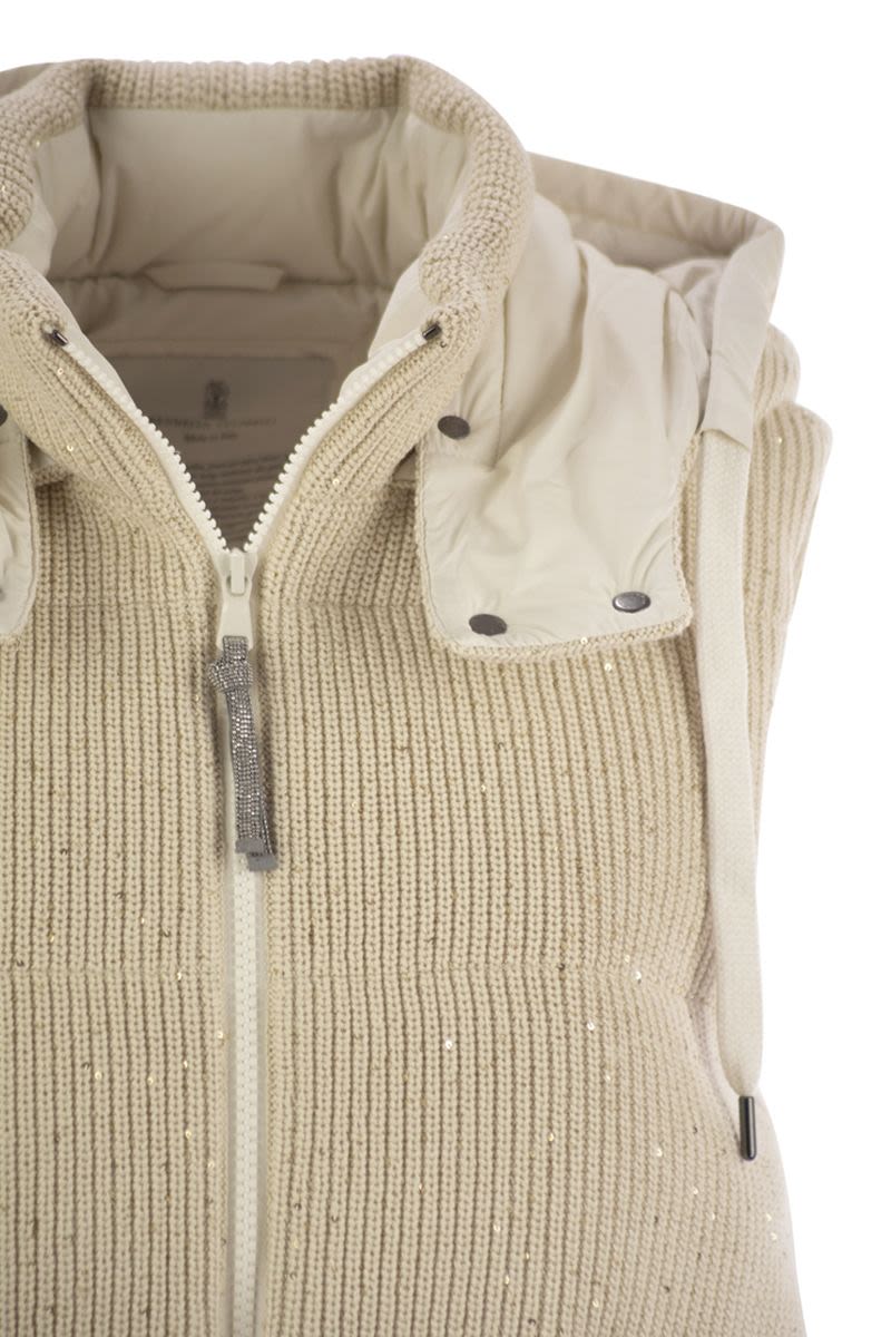 BRUNELLO CUCINELLI Women's Down Hooded Waistcoat