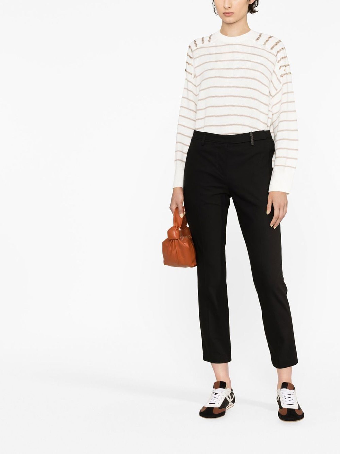 BRUNELLO CUCINELLI Elastane Trousers for Women - Fall/Winter 2025