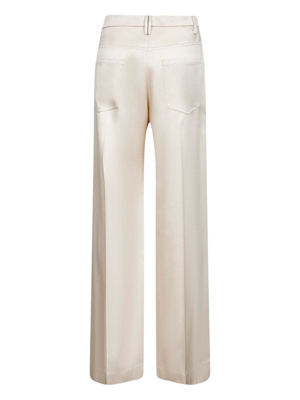 BRUNELLO CUCINELLI Wide-Leg Trousers with Pressed Creases