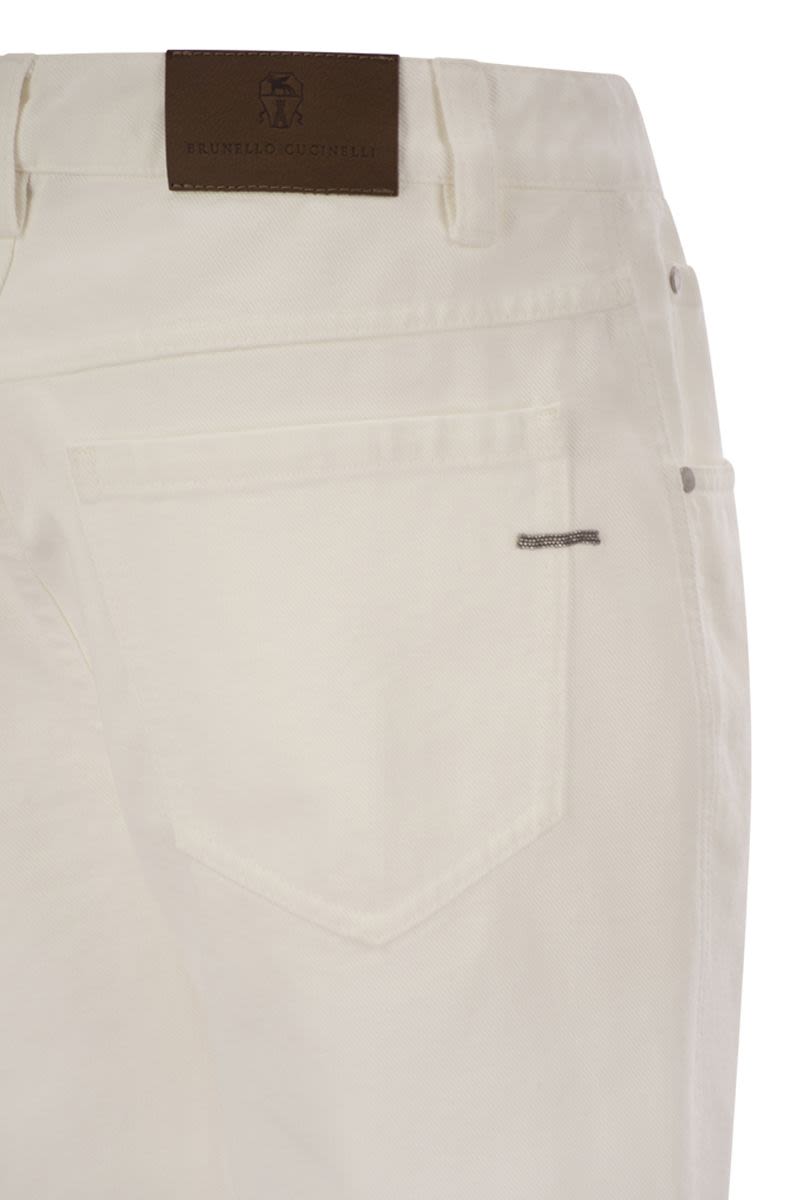 BRUNELLO CUCINELLI Women's Cotton 5-Pocket Trousers
