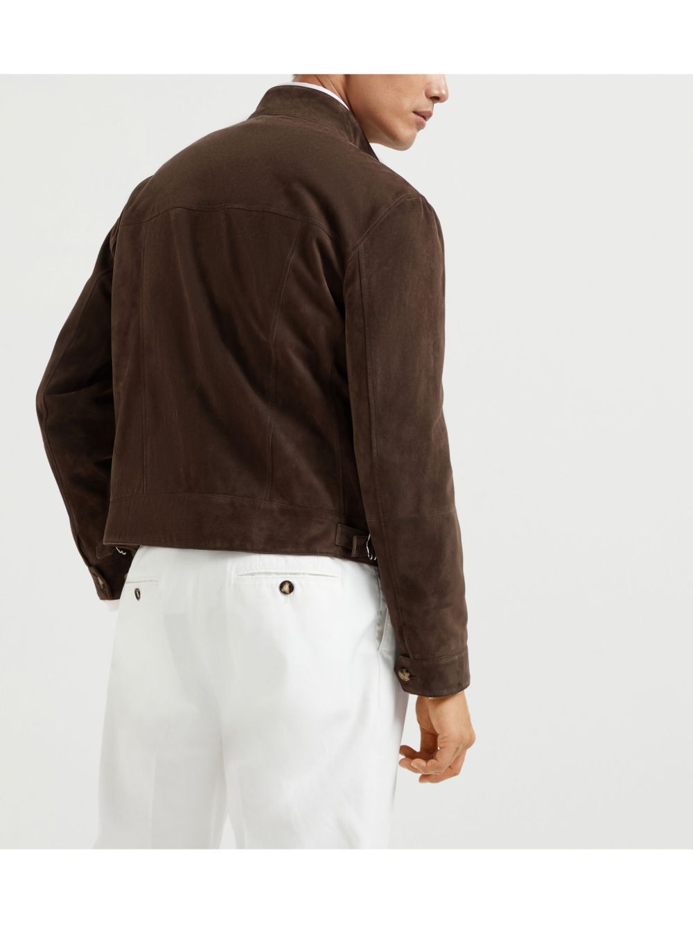 BRUNELLO CUCINELLI Suede Leather Jacket for Men