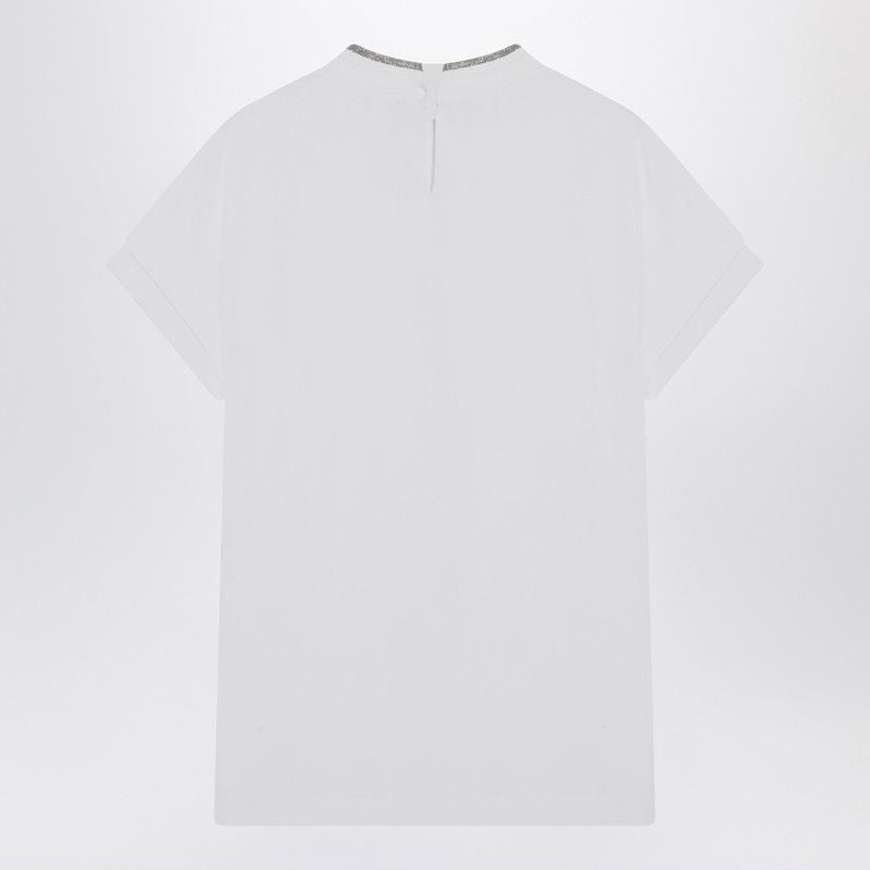 BRUNELLO CUCINELLI Women's Crew-Neck T-Shirt with Pendant