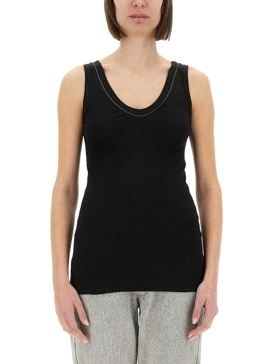 BRUNELLO CUCINELLI Cotton Tank Top - Size S
