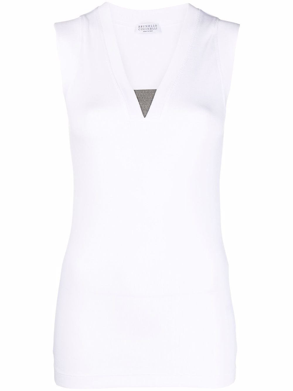 BRUNELLO CUCINELLI V-Necked Cotton Top