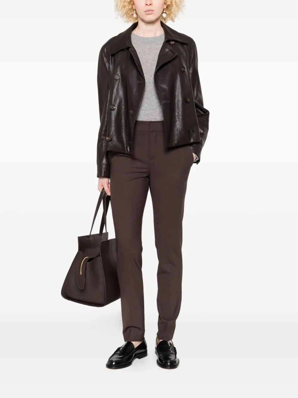 BRUNELLO CUCINELLI Tailored Tapered Wool Pants for Women