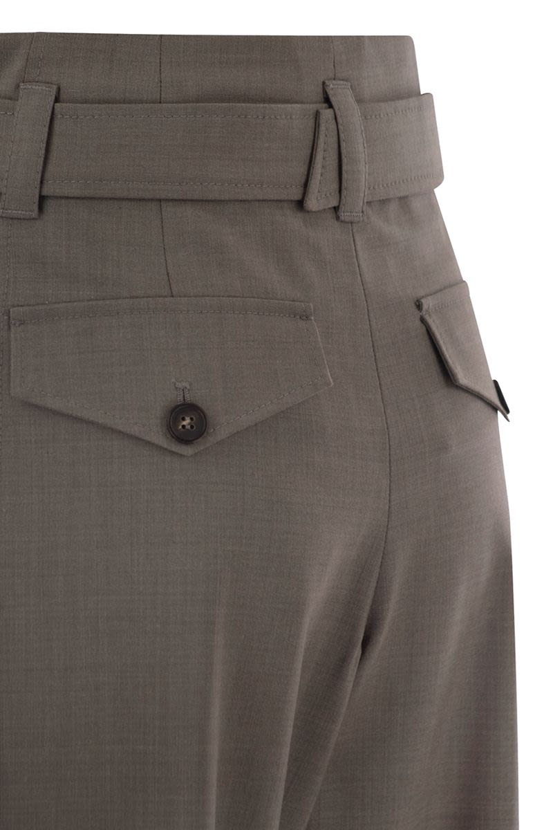 BRUNELLO CUCINELLI Utility Trousers with Drawstring Waistband